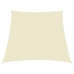 vidaXL Zonnezeil trapezium 2/4x3 m oxford stof crèmekleurig, Tuin en Terras, Zonneschermen, Verzenden, Nieuw