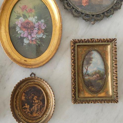 Lijst (8) - Canvas, Hout, Koper, Legering, Antiek en Kunst, Curiosa en Brocante
