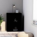 vidaXL Boekenkast 60x30x76,5 cm bewerkt hout zwart, Huis en Inrichting, Verzenden, Nieuw, Overige houtsoorten