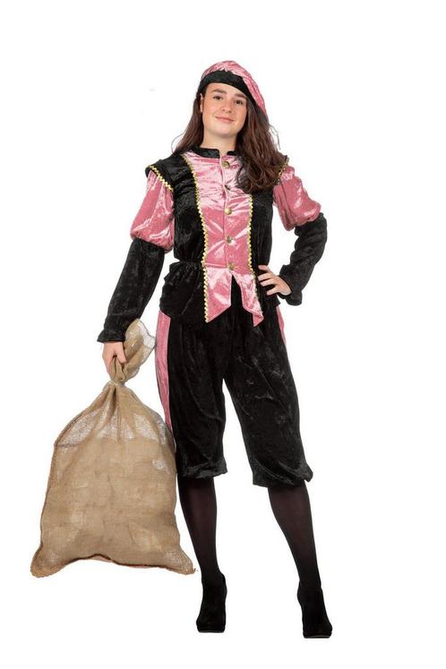 Pieten kostuum Diego zwart/roze, Kleding | Dames, Carnavalskleding en Feestkleding, Nieuw, Ophalen of Verzenden