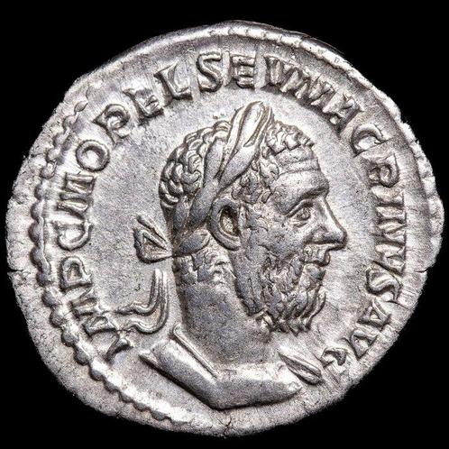 Romeinse Rijk. Macrinus (217-218 n.Chr.). Denarius Rome -, Postzegels en Munten, Munten | Europa | Niet-Euromunten