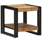 vidaXL Salontafel Bruin 40 x 40 x 38 cm Massief Mango Hout, Huis en Inrichting, Minder dan 50 cm, Verzenden, Nieuw, Minder dan 50 cm