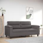 vidaXL Tweezitsbank 140 cm kunstleer grijs, Huis en Inrichting, Banken | Bankstellen, Verzenden, 150 tot 200 cm, Leer, Nieuw
