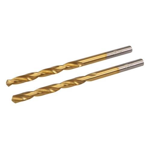 Silverline HSS boor - titanium coating - Ø 5 mm - set van 2, Doe-het-zelf en Verbouw, Gereedschap | Boormachines, Nieuw, Ophalen of Verzenden