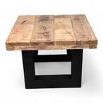 Bijzettafel Mangohout | Naturel | Outlet prijzen!, Huis en Inrichting, Tafels | Bijzettafels, Ophalen, Nieuw, Industrieel