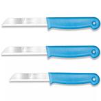 Solingen 3 delige keukenmessen set met 2 schilmessen en 1..., Ophalen of Verzenden, Nieuw, Kunststof, Bestekset