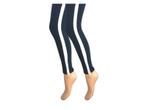 Dames legging - Katoen - Witte streep - Marine, Kleding | Dames, Verzenden, Nieuw