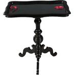 Bijzettafel Willem III ca 1875  Zwart gepolitoerd No782323, Antiek en Kunst, Ophalen of Verzenden