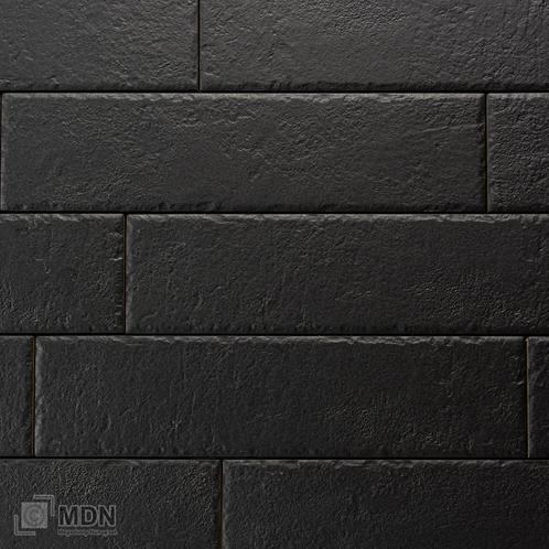 PALLET DEAL mat zwarte Bricks 7x28 cm-0,98m², Doe-het-zelf en Verbouw, Tegels, Nieuw, Verzenden