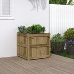 vidaXL Plantenbak 60x60x60 cm geïmpregneerd grenenhout, Verzenden, Nieuw, 60 tot 100 cm, 60 cm of meer