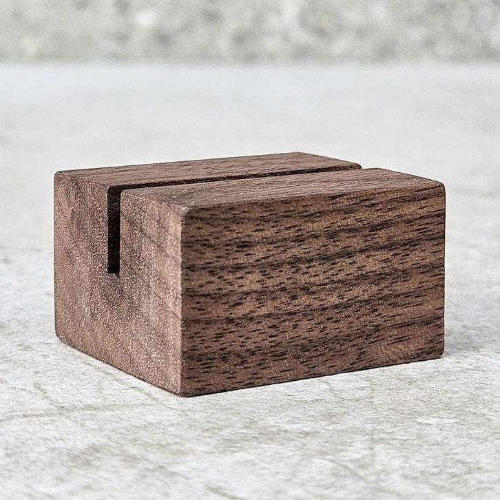 HOCHO Walnotenhouten Mini Kaartenhouder 34 mm – Luxe en F., Huis en Inrichting, Keuken | Keukenbenodigdheden, Nieuw, Ophalen of Verzenden