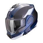 Scorpion EXO-TECH EVO TEAM - Blauw/Zwart/Wit, Motoren, Verzenden, Nieuw met kaartje, M, Systeemhelm