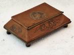 Jugendstil stijl - Bureauset - Postzegelbakje - Rood koper