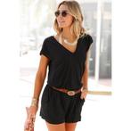 Lascana Korte jumpsuit met v-hals, elastische jumpsuit, Verzenden, Nieuw