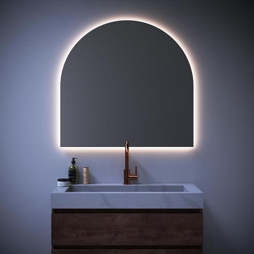 Spiegel Sanitop Halfrond Arch 100x95cm Incl LED Verlichting, Doe-het-zelf en Verbouw, Sanitair, Bad, Nieuw, Ophalen of Verzenden