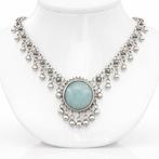 Zilver - Halsketting - Filigree met amazoniet