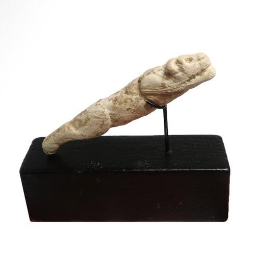 Uruk/Jemdet Nasr Fossiele schelp Figuur van een springende, Antiek en Kunst, Antiek | Overige Antiek
