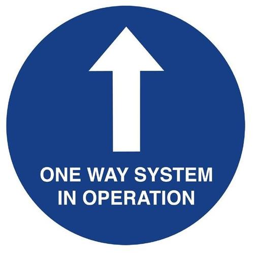 Social distancing vloersticker  'One Way System'  |20 cm, Zakelijke goederen, Horeca | Overige, Verzenden