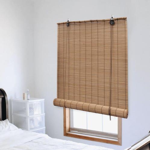 vidaXL Rolgordijn 150x160 cm bamboe bruin, Huis en Inrichting, Stoffering | Gordijnen en Lamellen, Bruin, Nieuw, Verzenden