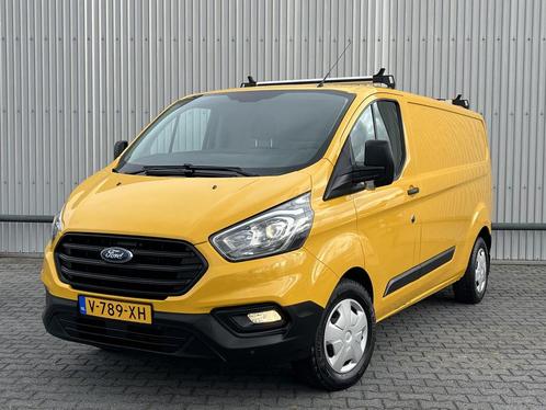 Ford Transit Custom 2.0 TDCI L2H1 Trend*A/C*HAAK*CRUISE*STOE, Auto's, Bestelauto's, Onderhoudsboekje, Lease, Zwart, Handgeschakeld