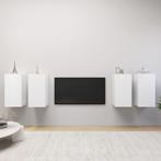 vidaXL Tv-meubelen 4 st 30,5x30x60 cm spaanplaat wit, Huis en Inrichting, Kasten | Televisiemeubels, Nieuw, Verzenden