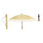 Strandparasol | Gardalux | Ø 180 cm (Bladerenprint, Rond), Verzenden, Nieuw