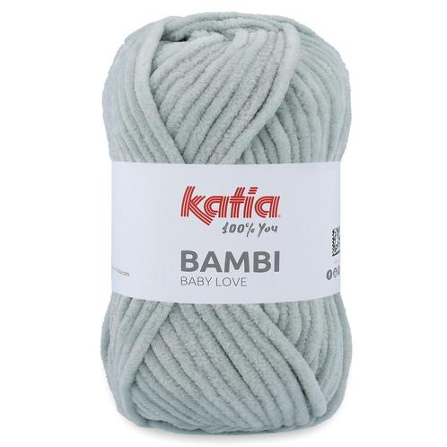 Katia Bambi - 325 parelgrijs - Chenille Garen, Hobby en Vrije tijd, Breien en Haken, Ophalen of Verzenden
