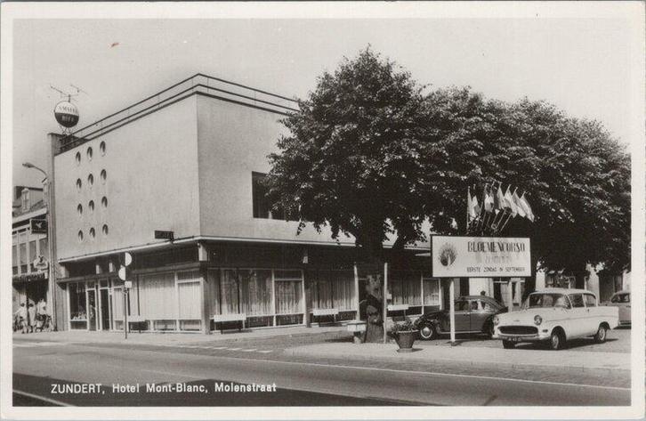 ZUNDERT - Hotel Mont-Blanc, Molenstraat, Verzamelen, Ansichtkaarten | Nederland, Verzenden