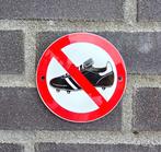 Voetbalschoenen verbodsbord, Verzenden, Nieuw