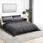 vidaXL Dekbedovertrekset 260x220 cm katoen donkergrijs, Verzenden, Nieuw, Grijs
