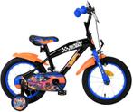 Hot Wheels Kinderfiets - Jongens - 14 inch - Zwart Oranje Bl, Fietsen en Brommers, Fietsen | Kinderfietsjes, Ophalen of Verzenden