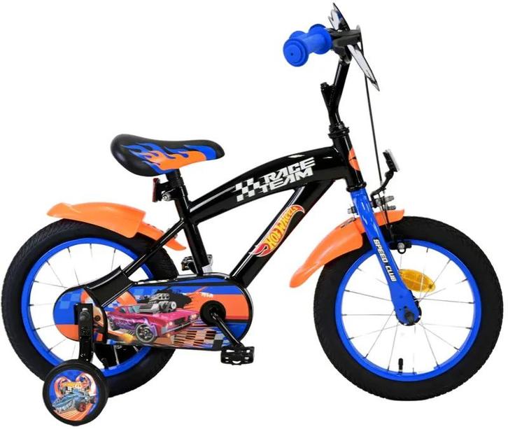 Hot Wheels Kinderfiets - Jongens - 14 inch - Zwart Oranje Bl, Fietsen en Brommers, Fietsen | Kinderfietsjes, Nieuw, Ophalen of Verzenden