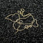 Gouden Venetiaanse schakel ketting | 42,5 cm (veersluiting), Sieraden, Tassen en Uiterlijk, Kettingen, Ophalen of Verzenden, Gebruikt