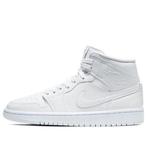 Air Jordan 1 Mid White Snakeskin (W) - 36/37.5/38.5/39, Nieuw, Nike, Wit, Sneakers of Gympen