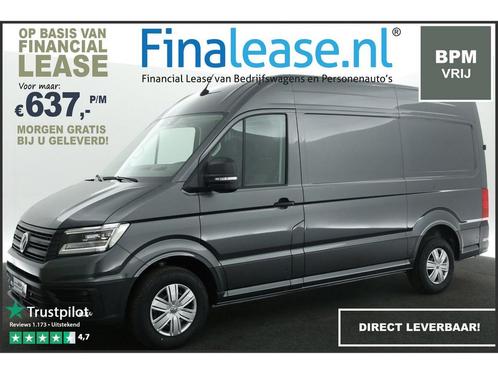 Volkswagen Crafter 30 2.0 TDI L3H3 140PK BPM VRIJ PDC €637pm, Auto's, Bestelauto's, Lease, Handgeschakeld, Diesel, Zilver of Grijs