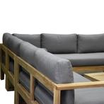 Dubai hoek loungeset 6 delig teak, Ophalen of Verzenden, Nieuw, Teakhout