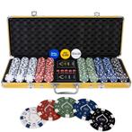 Texas Finest Golden Pokerset 500 chips., Nieuw, Texas' Finest, Vijf spelers of meer, Verzenden