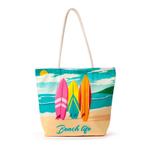 Strandtas - Beach Life Surf - Canvas - 39x47x15cm NIEUW, Ophalen of Verzenden, Nieuw