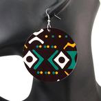 Groene Mud cloth - Afrikaanse oorbellen, Sieraden, Tassen en Uiterlijk, Oorbellen, Ophalen of Verzenden, Nieuw