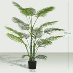 TRUUSK Kunstmatige Palm met 16 Kunststof Bladeren - UV-beste, Verzenden, Nieuw