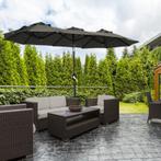 TRUUSK Parasol, Tuinparasol, Kantelbaar, Met Handslinger, Wi, Verzenden, Nieuw
