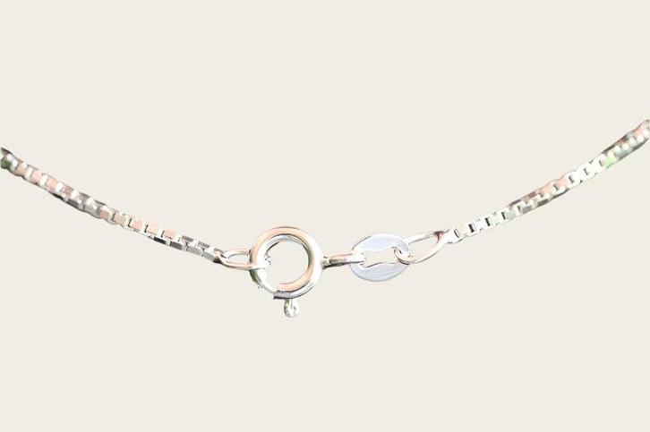 Zilveren ketting Venetiaan 1. fijn - dikte 1,1 mm - 42/45/50, Sieraden, Tassen en Uiterlijk, Kettingen, Nieuw, Verzenden