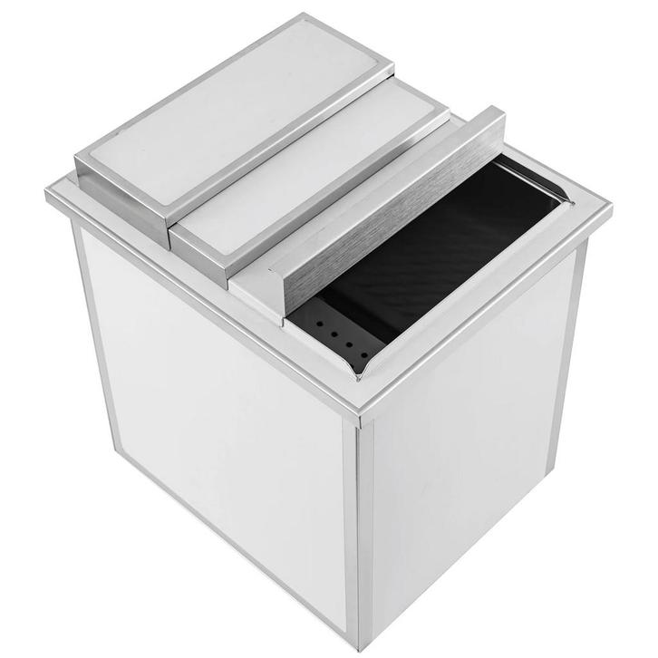 Inbouw-IJsbak | RVS | Schuifdeksel | Afvoeraansluiting |, Zakelijke goederen, Horeca | Keukenapparatuur, Nieuw in verpakking, Verzenden