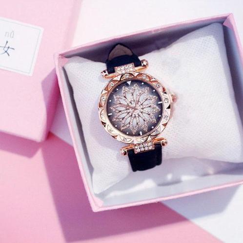 Starry Sky Horloge Dames - Luxe Anoloog Kwarts Uurwerk voor, Sieraden, Tassen en Uiterlijk, Smartwatches, Nieuw, Verzenden