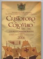 San Marino. 2 Euro 2006 Cristoforo Colombo (Zonder, Postzegels en Munten, Munten | Europa | Euromunten