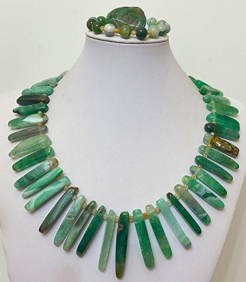 Agate Verde de Brazil Natuurlijk en Citrien Brazil, Verzamelen, Mineralen en Fossielen