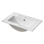 Wastafelonderkast met wastafel Newport 57x51x39 cm eikenkleu, Huis en Inrichting, Badkamer | Badkamermeubels, Verzenden, Nieuw