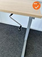Gispen Bureau - Slinger verstelbaar - 140x80 - Zilvergrijs o, Werkplek, Ophalen of Verzenden, Gebruikt, Bureau
