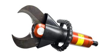 Hydraulische kabelschaar voor staalkabel en autosloop beschikbaar voor biedingen