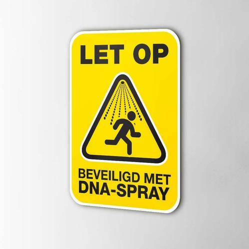 DNA-Spray Beveiliging sticker geel *Nieuw, Hobby en Vrije tijd, Stickers en Plaatjes, Nieuw, Ophalen of Verzenden